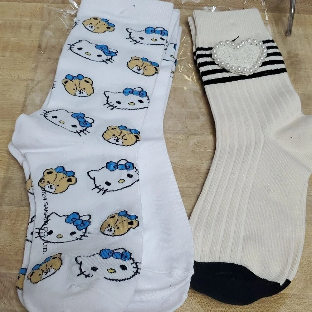 Hello Kitty socks (3) pair
